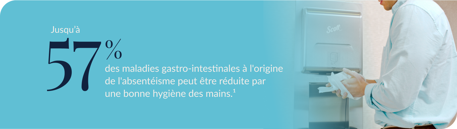 Jusqu a 57% des maladies gastro-intestinales à l'origine de l'absentéisme peut être réduite par une bonne hygiène des mains.