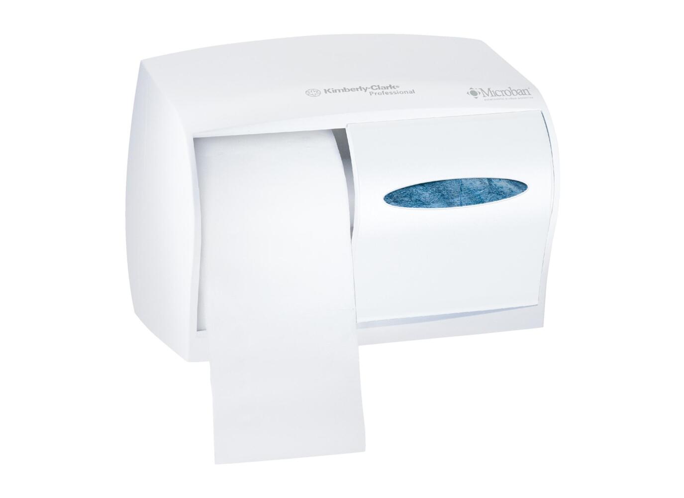 Dispensador de papel higiénico blanco t2