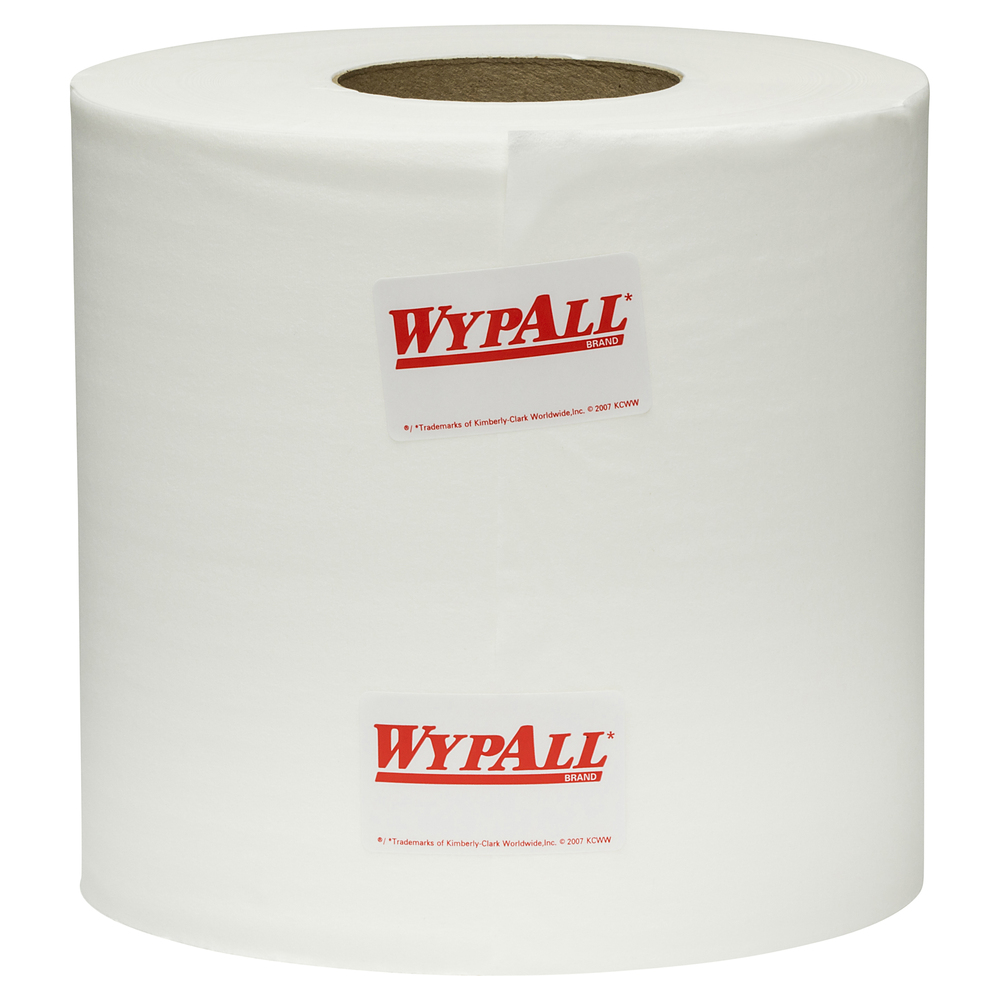 WYPALL® L10 Regular Duty Centrefeed Wiper Roll (94121), Single Use Wipers, 4 Rolls / Case, 300m / Roll (1,200m Total) - S050428251
