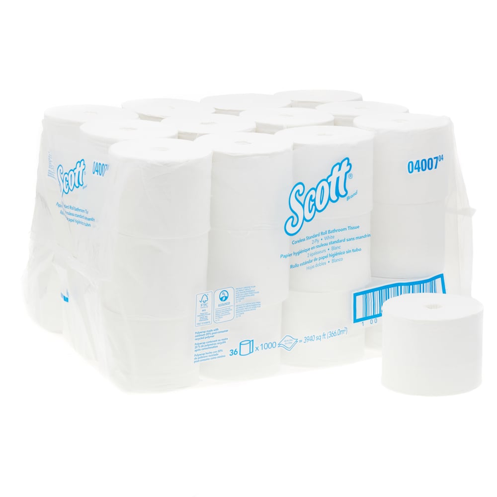 Scott Essential Coreless Standard Roll Toilet Tissue 4007 36 Rolls 