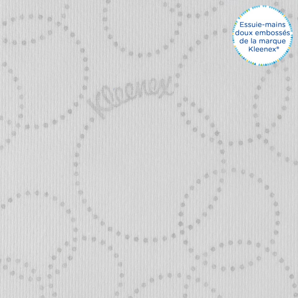 Essuie-mains enchevêtrés Kleenex® Ultra™ 4632 - 150 blancs 2 épaisseurs par paquet (16 paquets par boîte) - 4632