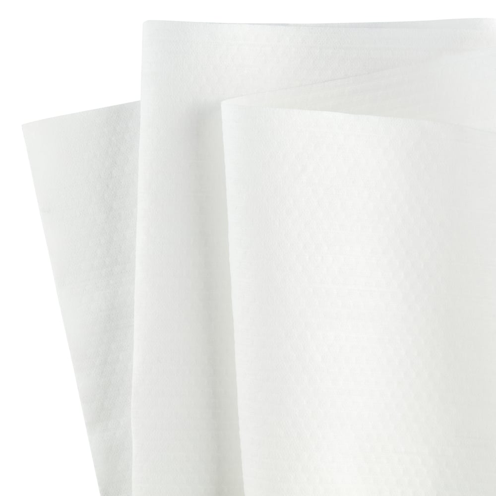 Chiffons WypAll® X70 8348 - 1 grand rouleau de 870 chiffons blancs, 1 épaisseur - 8348