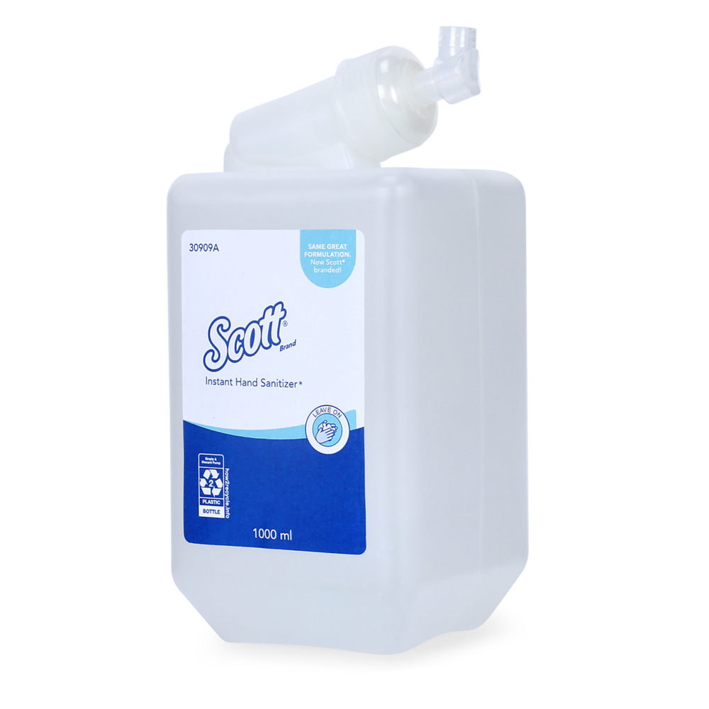 Scott® Instant Hand Sanitiser (30909), 6 Cartridges / Case, 1L / Cartridge (6 Litres) - S057758347