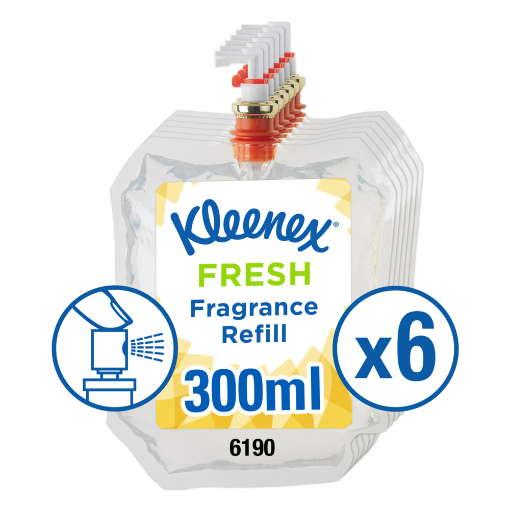 Kleenex® Botanics Aircare Fragrance Fresh Refill (6190), Clear, 6x300ml (1,800ml total) - S057532911