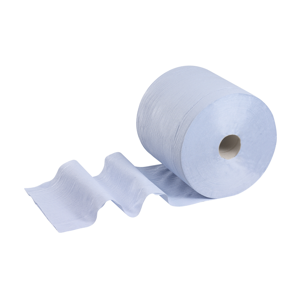 WypAll® L20 Cleaning & Maintenance Wiping Paper (7300), Blue 2-Ply, 1 Roll / Case, 500 Sheets / Roll (500 Sheets) - S050755485