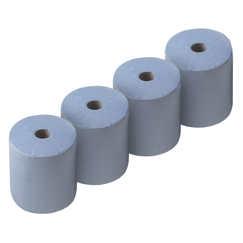WypAll® X70 Extended Use Wiper (1366), Blue, 4 Rolls / Case, 100m / Roll (400m) - S050064481