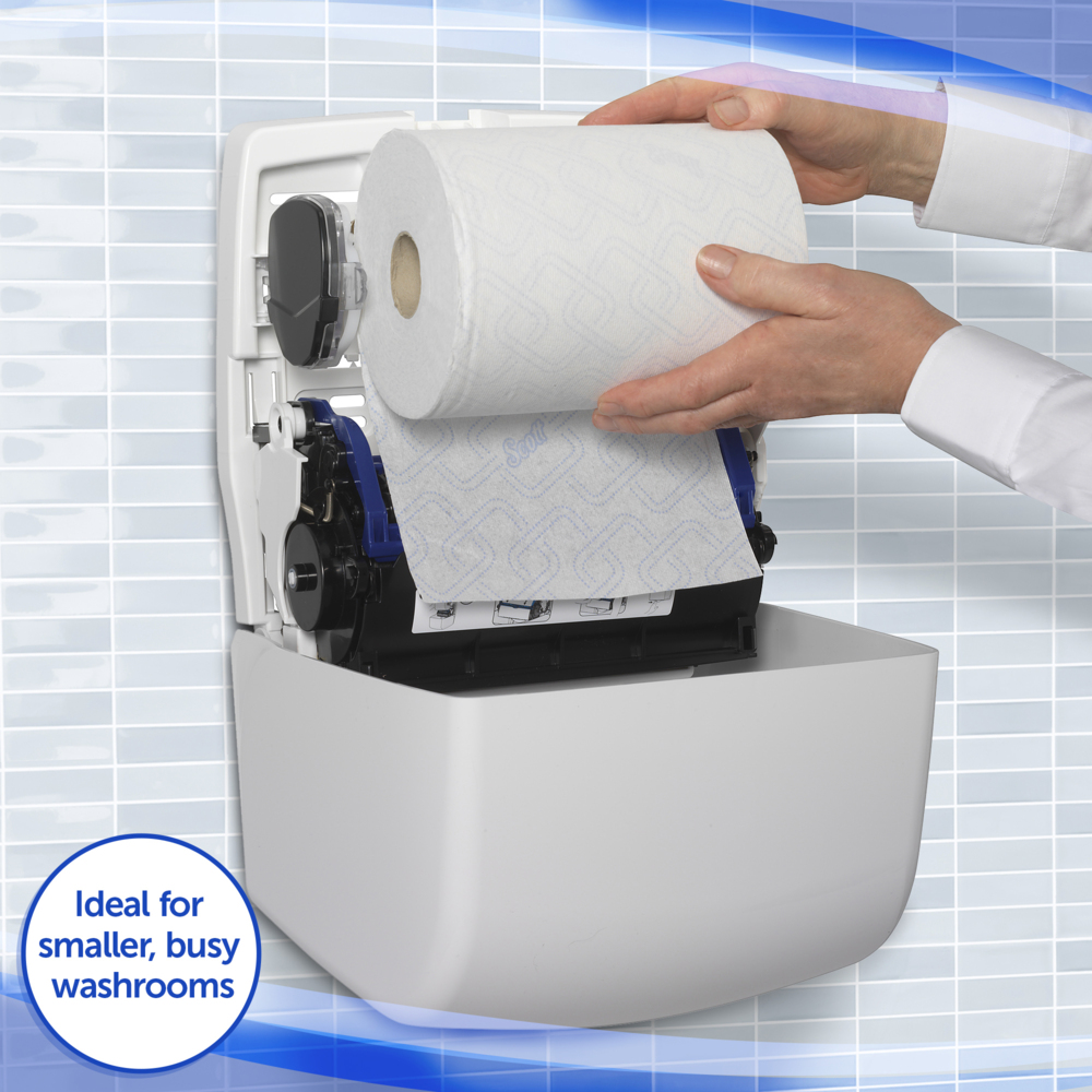 Kimberly-Clark Professional® Aquarius® Slimroll™ Rolled Hand Towel Dispenser (7955), White Paper Towel Dispenser, 1 Dispenser / Case - S061449914