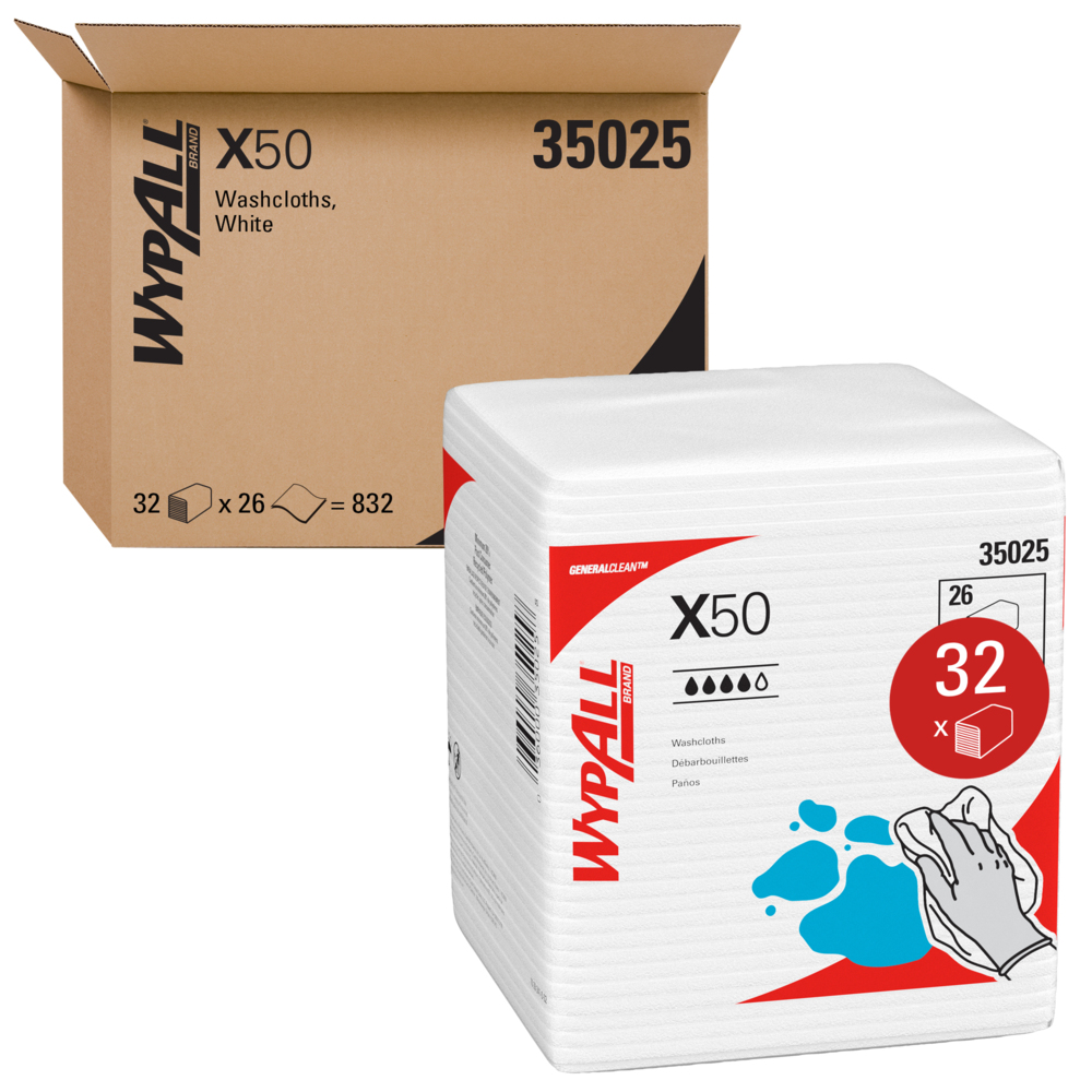 WypAll® Paños de limpieza X50 Azul Doblados Liso, 30228872, Paños de  Limpieza, 8 paquetes x 50 paños (400 en total)