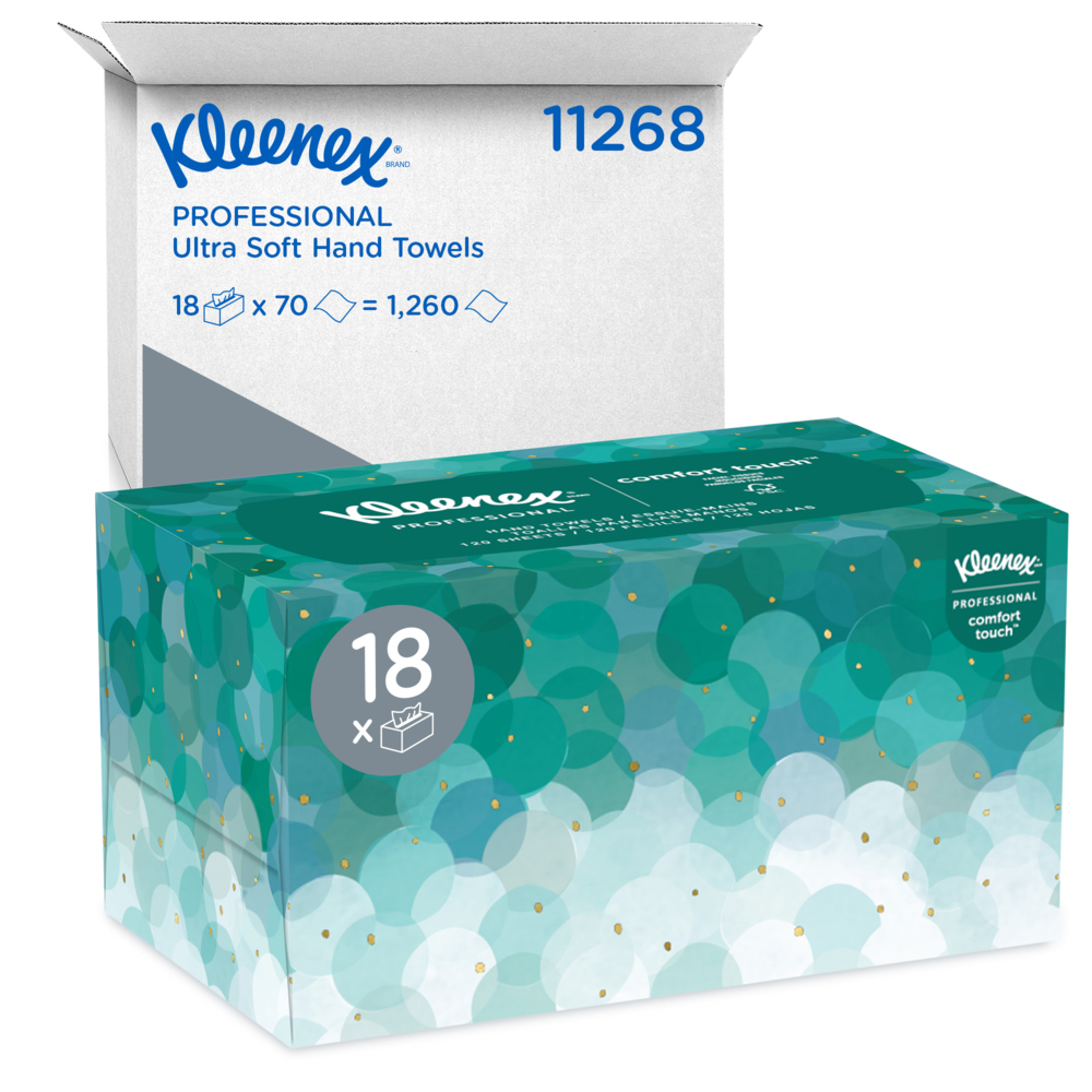 Essuie-mains Kleenex (11268) ultra-doux et absorbants, boîte Pop