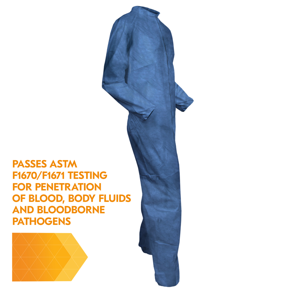 KleenGuard™ Chemical Resistant Suit, A60 Bloodborne Pathogen & Chemical ...