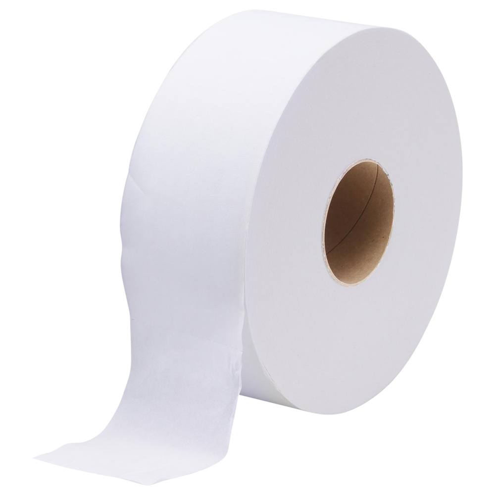 กระดาษชำระแบบม้วนใหญ่ JRT Scott® (03721), สีขาว 1 ชั้น, 12 ม้วน / ลัง, 620 เมตร / ม้วน (รวม 7,440 เมตร) - S059725364