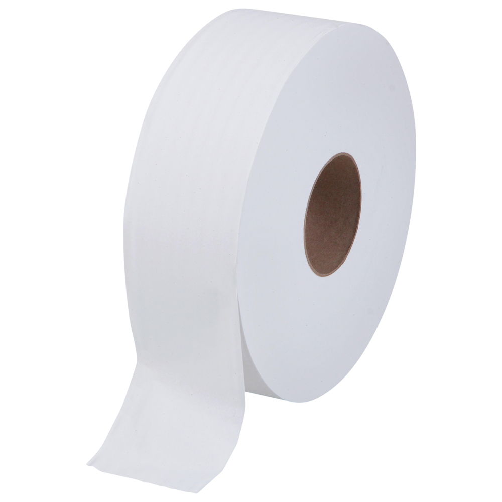 กระดาษชำระแบบม้วนใหญ่ JRT Kimsoft® COMPACT (93721), สีขาว 2 ชั้น, 12 ม้วน / ลัง, 400 เมตร / ม้วน (รวม 4,800 เมตร) - S061325126