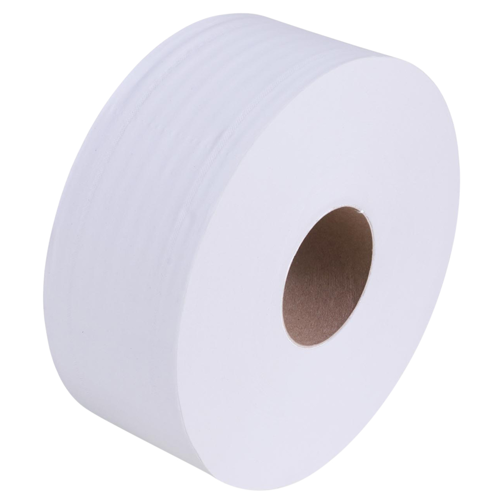 กระดาษชำระแบบม้วนใหญ่ JRT Kimsoft® (03719), สีขาว 2 ชั้น, 12 ม้วน / ลัง, 300 เมตร / ม้วน (รวม 3,600 เมตร) - S050058840