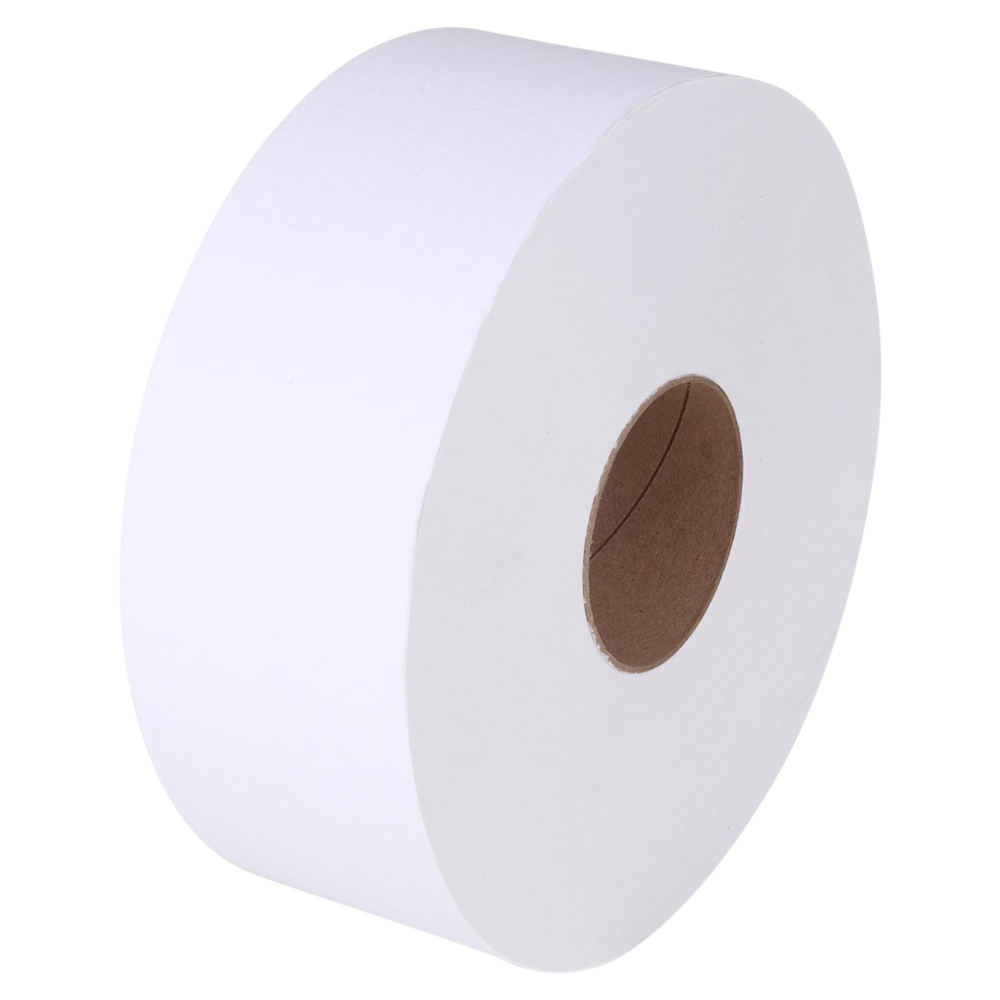 กระดาษชำระแบบม้วนใหญ่ JRT Kimsoft® (93715), สีขาว 1 ชั้น, 12 ม้วน / ลัง, 600 เมตร / ม้วน (รวม 7,200 เมตร) - S052615332