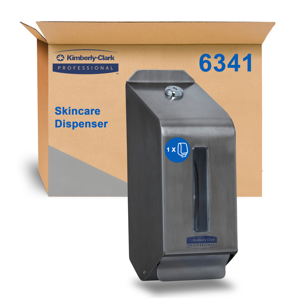 KIMBERLY-CLARK PROFESSIONAL® Skin Care Dispenser (6341), 1 Stainless steel Dispenser / Case - S054914752