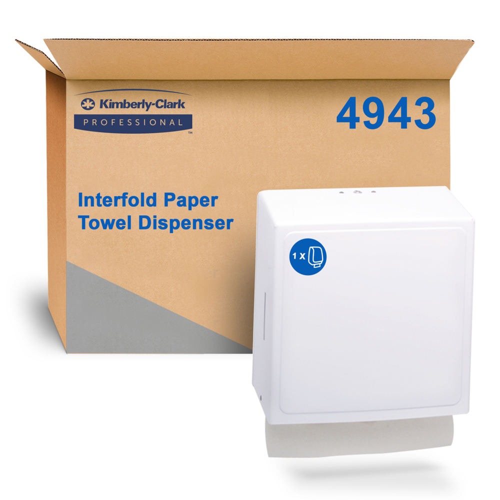 KIMBERLY-CLARK PROFESSIONAL® Interfold Towel Dispenser (4943), Paper Towel Dispenser, 1 Dispenser / Case - S050058587