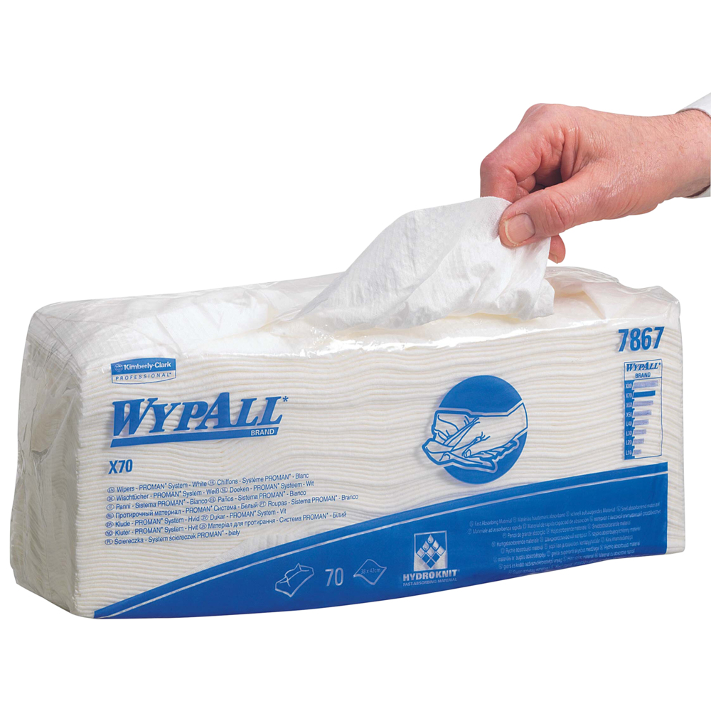 Il suffit d'acheter Chiffons de nettoyage WypAll® X70 Brag Box W