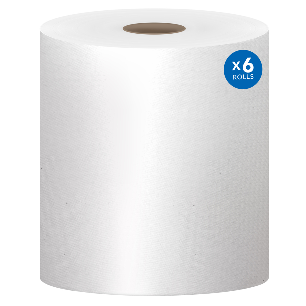 Rouleaux d'essuie-mains Scott® Essential™ 6638 - Rouleaux d'essuie-mains en  papier E-Roll grand format - 6 x rouleaux de 380 m d'essuie-mains en papier  blanc (2 280 m au total)