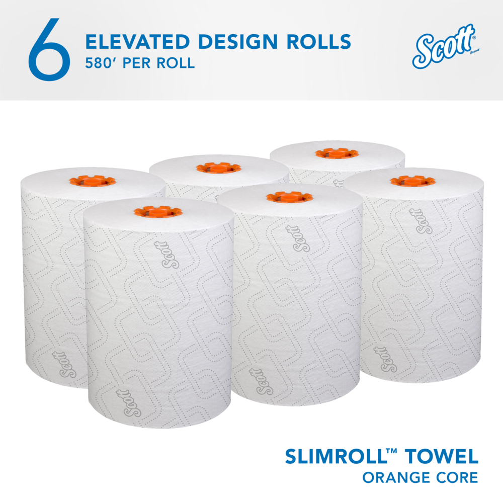 Scott® Pro™ Slimroll™ Hard Roll Towels (47035), with Absorbency Pockets ...