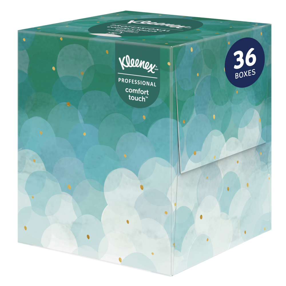 Kleenex® Professional Facial Tissue (21270), 2-Ply, White, Upright Facial  Tissue Cube Boxes for Business (90 Tissues/Box, 36 Boxes/Case, 3,240  Tissues/Case)