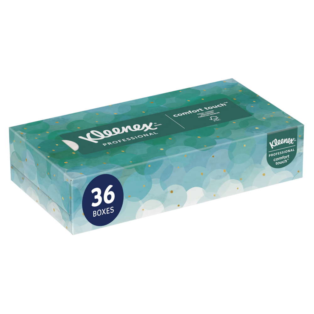 Mouchoirs Kleenex® Professional (21400), 2 épaisseurs, blancs, boîtes de  mouchoirs plates pour les entreprises (100 mouchoirs/boîte, 36  boîtes/caisse, 3 600 mouchoirs/caisse)