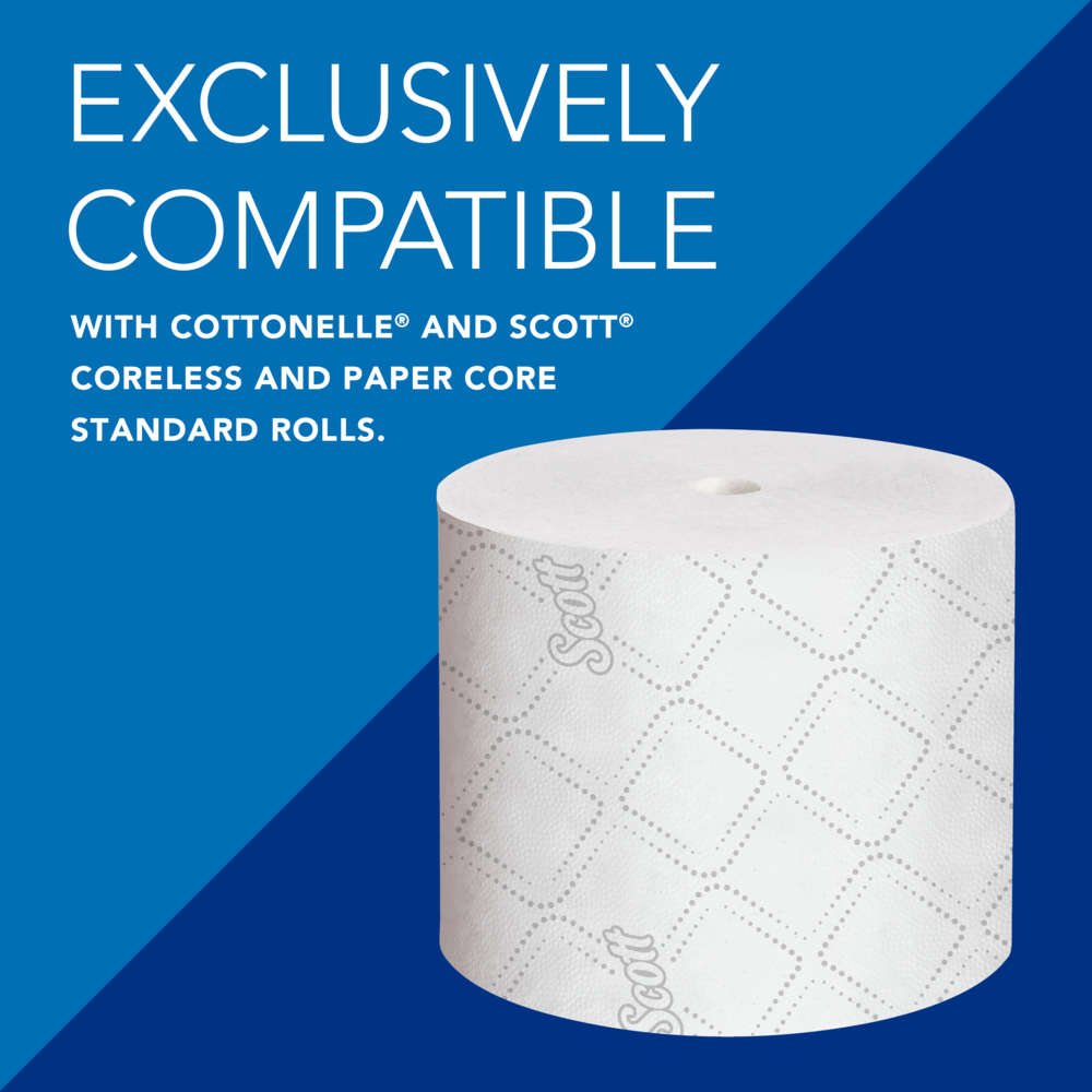 Scott® Pro™ High Capacity Coreless Standard Roll Toilet Paper Dispenser ...