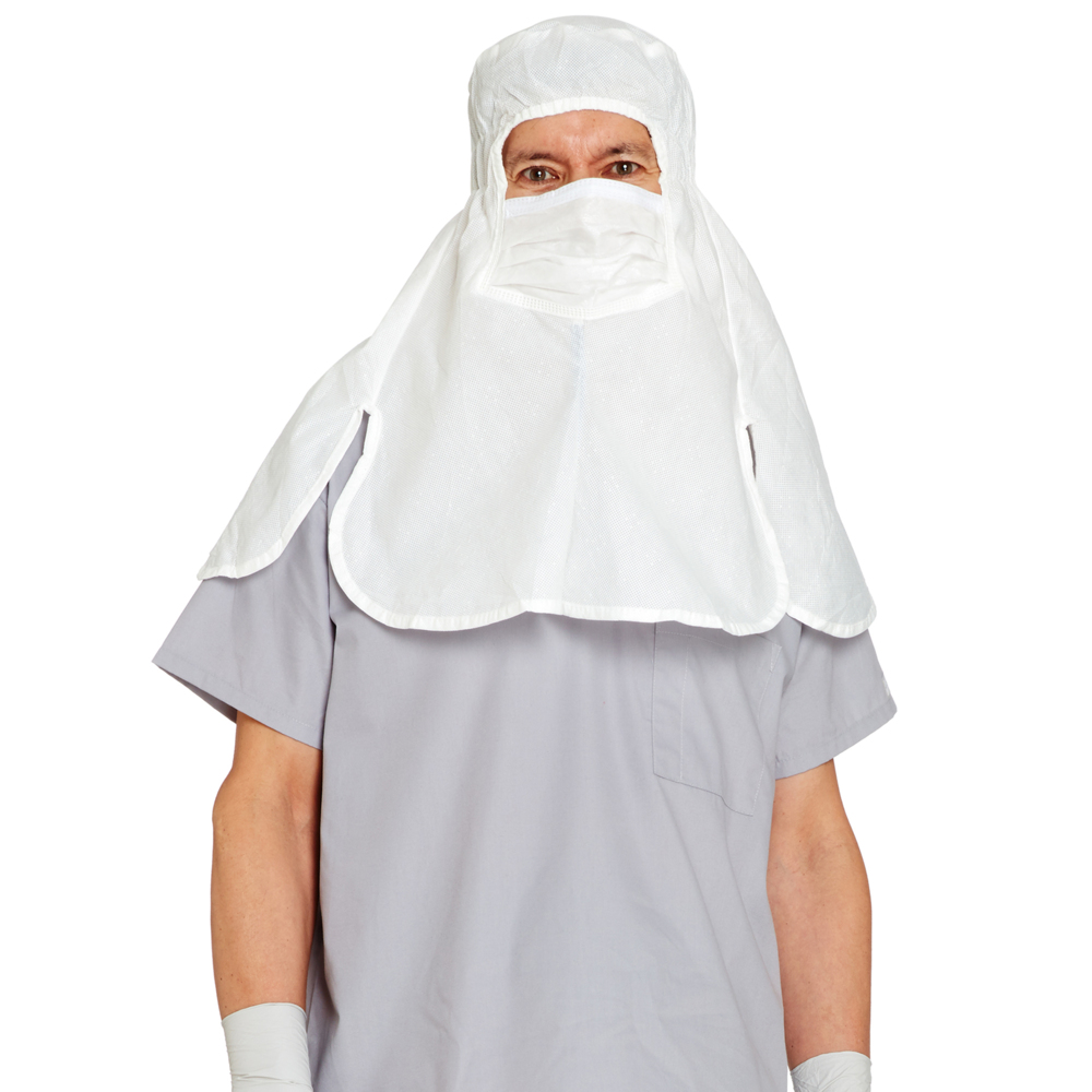 Kimtech™ A5 Sterile Hood with integrated mask 36072 - White, Universal, 75x1 (75 total) - 36072