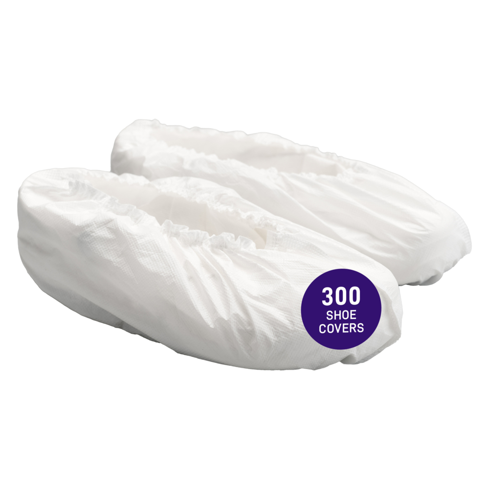 Kimtech™ Unitrax Pro™ Shoe Covers (55584), White, Non-Sterile 