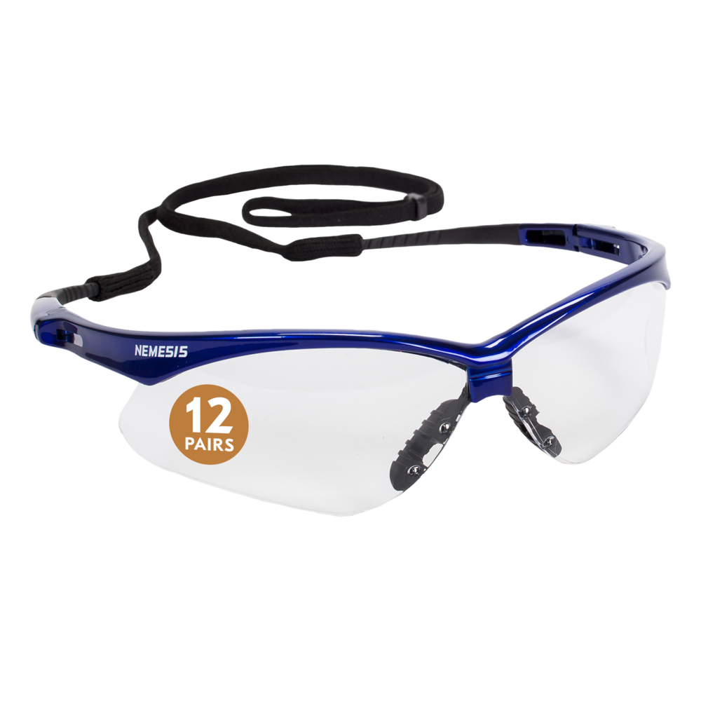 KleenGuard 14481 V30 Nemesis™ Safety Glasses - Black Frame - Blue