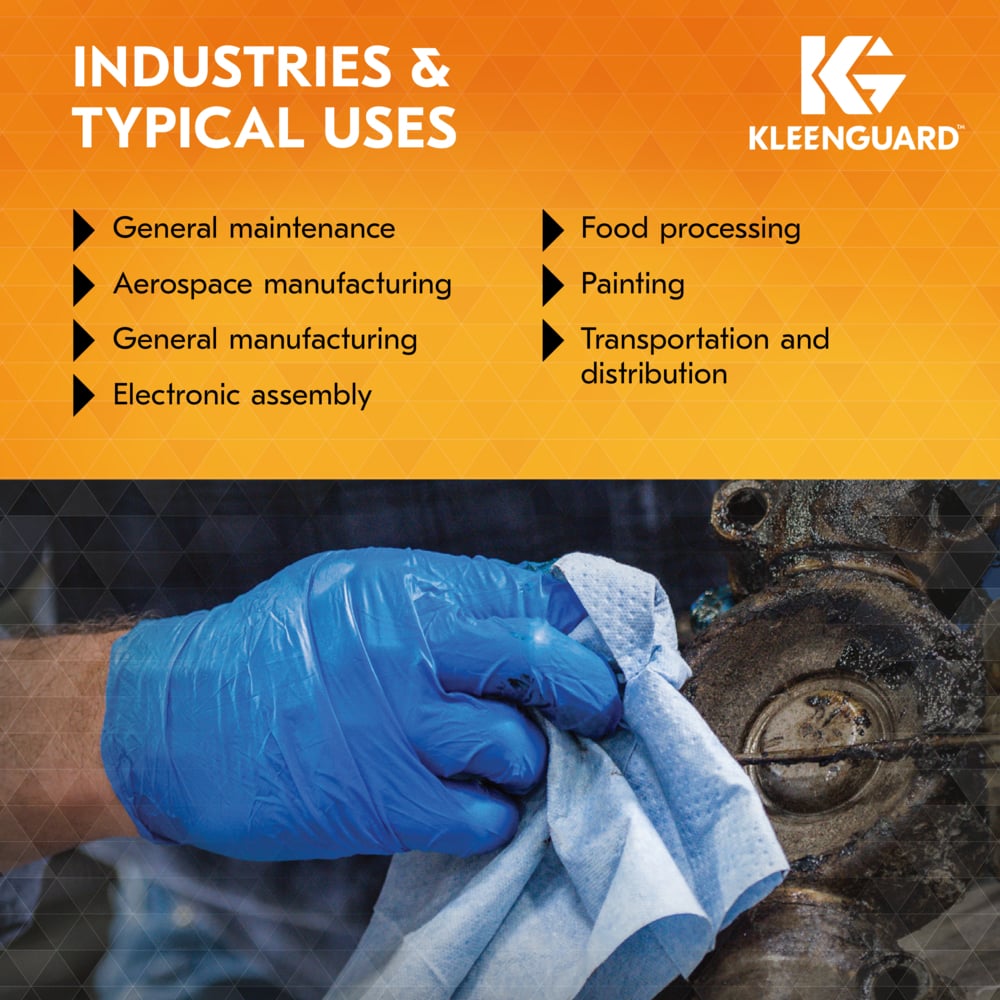 KleenGuard™ G10 2Pro™ Blue Nitrile Gloves (54421), 6 Mil, Ambidextrous, Touchscreen Compatible, S (100 Gloves/Box, 10 Boxes/Case, 1,000 Gloves/Case) - 54421