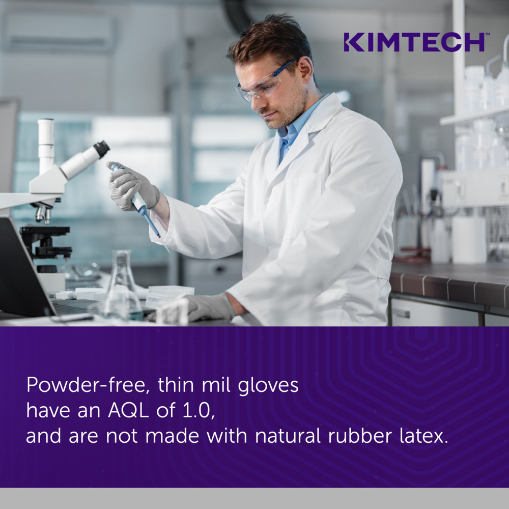 Kimtech™ Sterling Nitrile-Xtra™ Exam Gloves (53138), 3.5 Mil, Ambidextrous, 12", S (100 Gloves/Box, 10 Boxes/Case, 1,000 Gloves/Case) - 53138