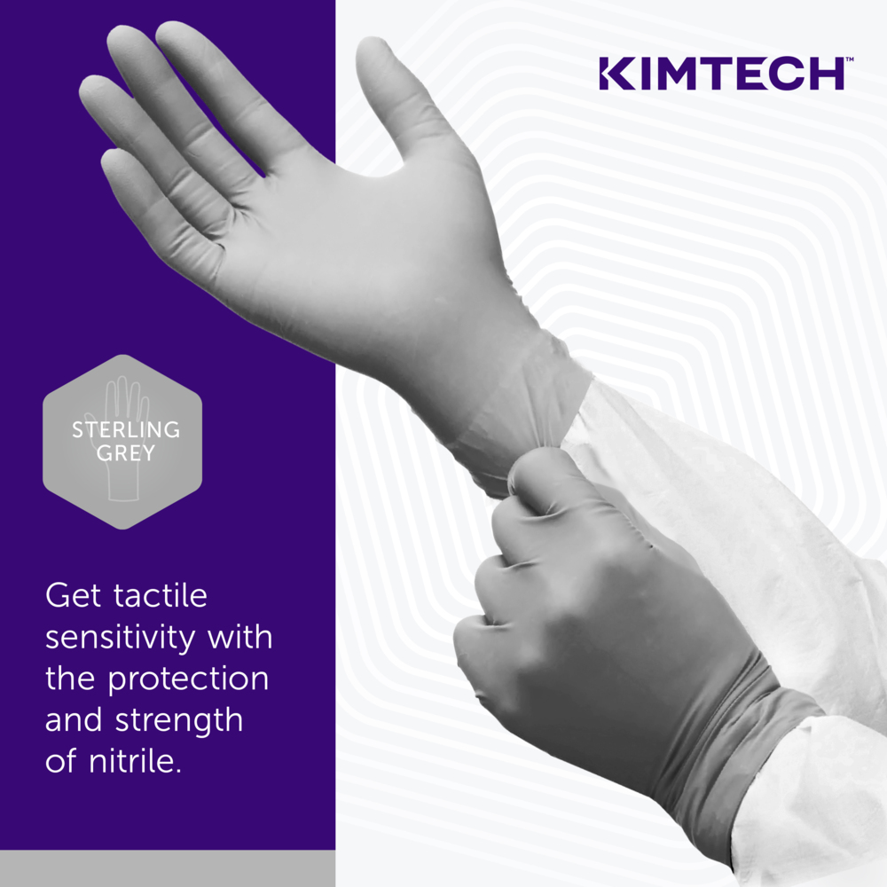 Kimtech™ Sterling Nitrile-Xtra™ Exam Gloves (53141), 3.5 Mil, Ambidextrous, 12", XL (100 Gloves/Box, 10 Boxes/Case, 1,000 Gloves/Case) - 53141
