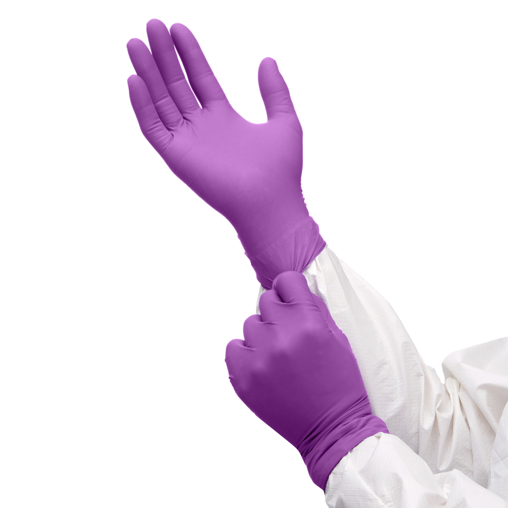 Kimtech™ Polaris™ Nitrile Ambidextrous Gloves 62002 - Dark Magenta, M, 10x100 (1,000 gloves) - S061297956