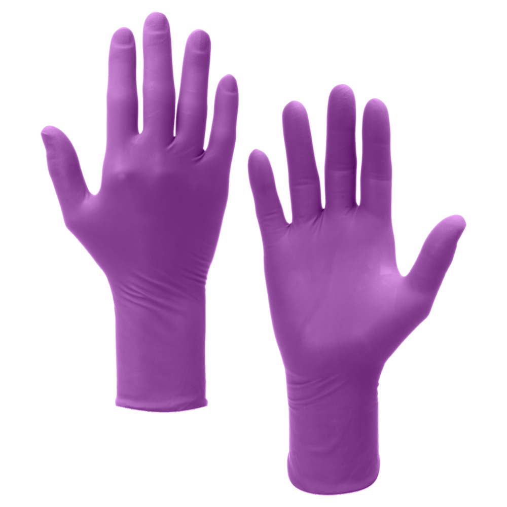 Kimtech™ Polaris™ Xtra Nitrile Ambidextrous Gloves 62103 - Dark Magenta, L, 10x50 (500 gloves) - S061297964