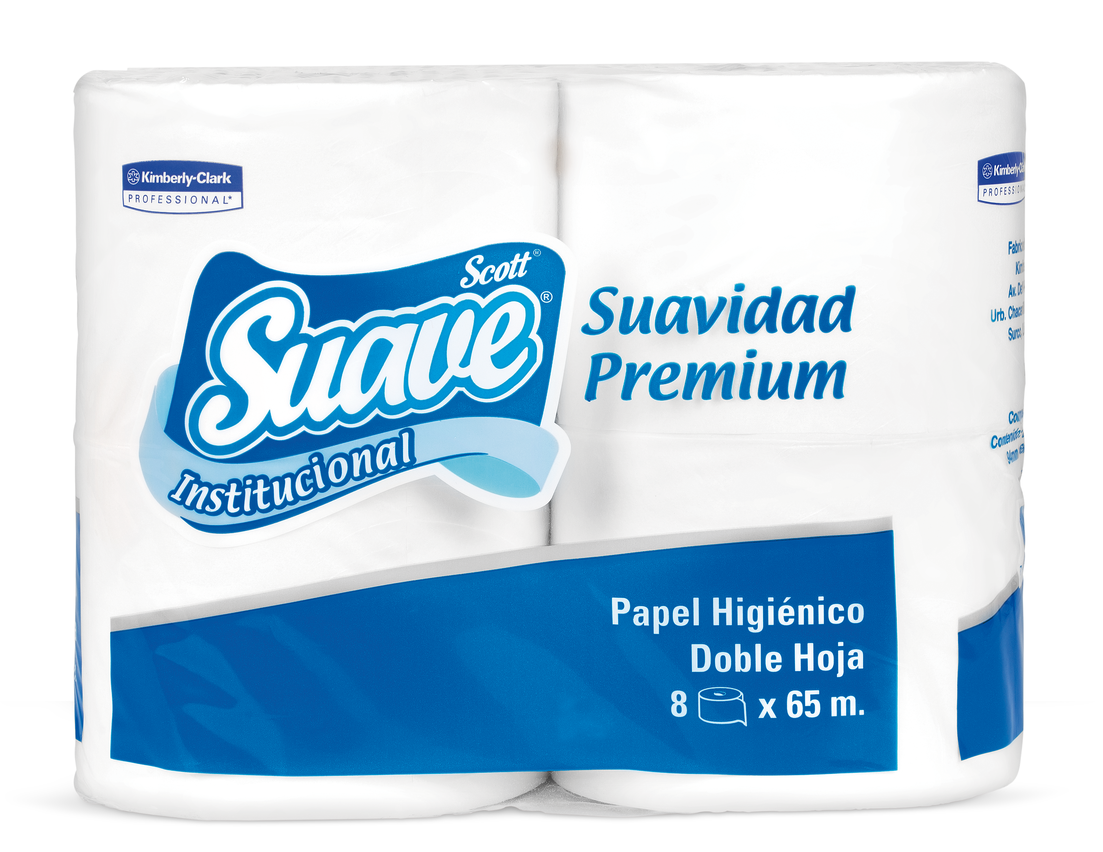 Suave® Papel Higiénico en Rollo 30220725 - Hoja Doble - 65m/Rollo, 8 Rollos/Caja (520m) - S054861968