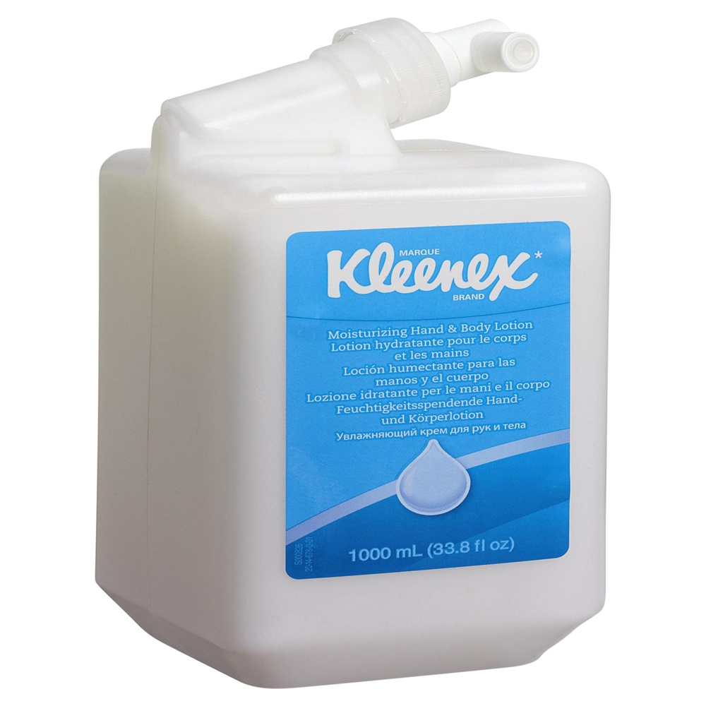 Kleenex® Feuchtigkeitsspendende Hand- und Körperlotion 6373, weiß, 6 x 1 l (6 l gesamt) - 6373