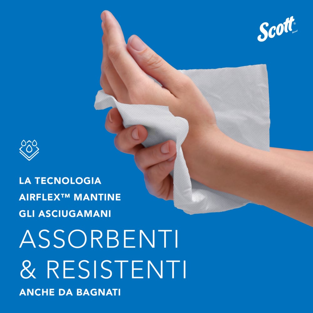 Essuie-mains multiplis Scott® 1804 - Serviettes en papier pliées en Z - 16 paquets x 250 essuie-mains en papier blancs (4 000 au total) - 1804