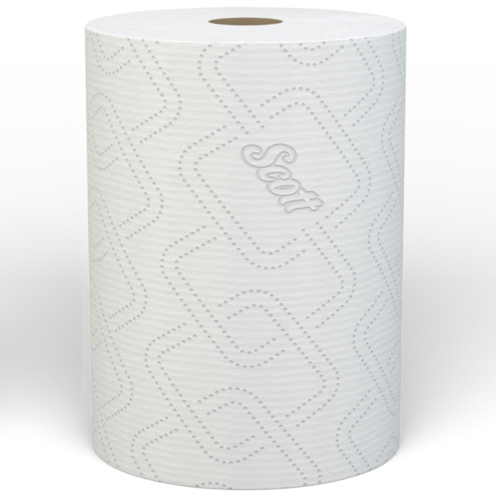 Scott® Essential™ Toalla de Manos Rollo Blanco 30242559 - 240m/Rollo, 6 Rollos/Caja (1440m Total) - S061256489