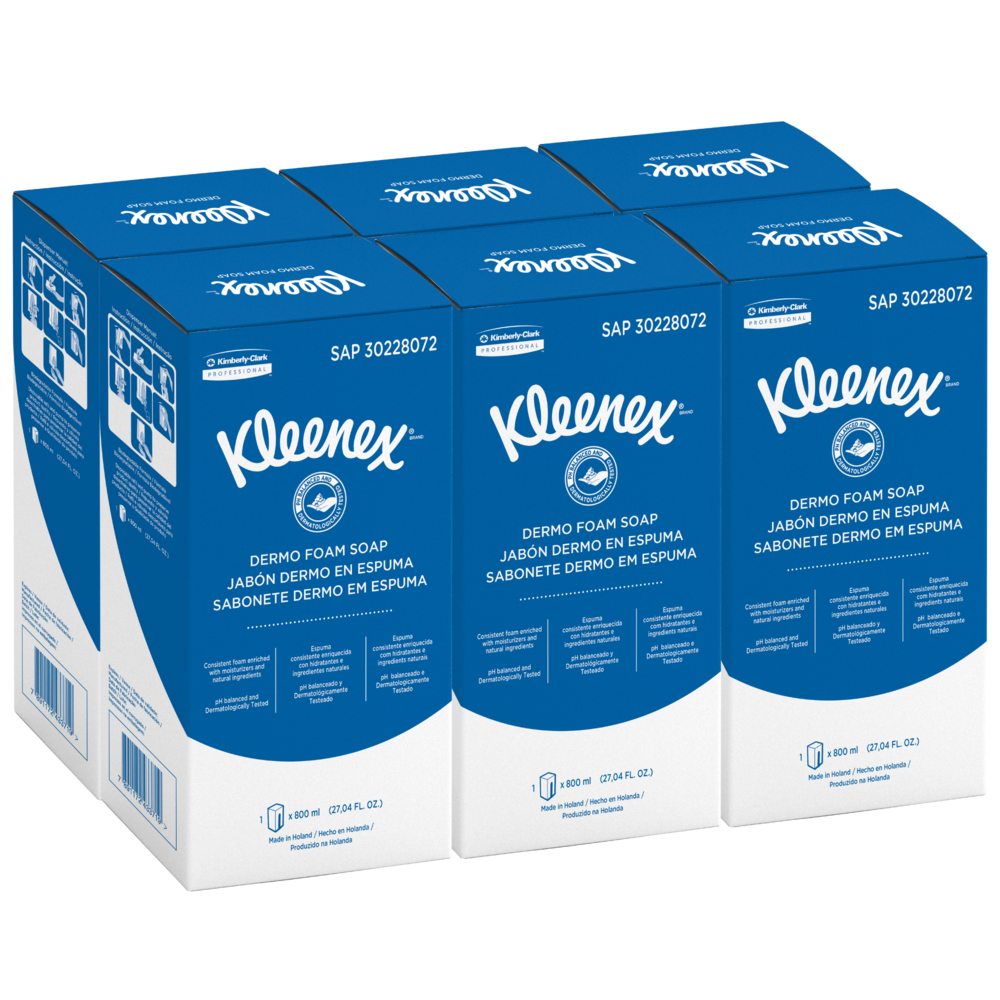 Kleenex®Jabón en Espuma 30228072 - 6 x 800 ml (4800 ml Total) - S050571370
