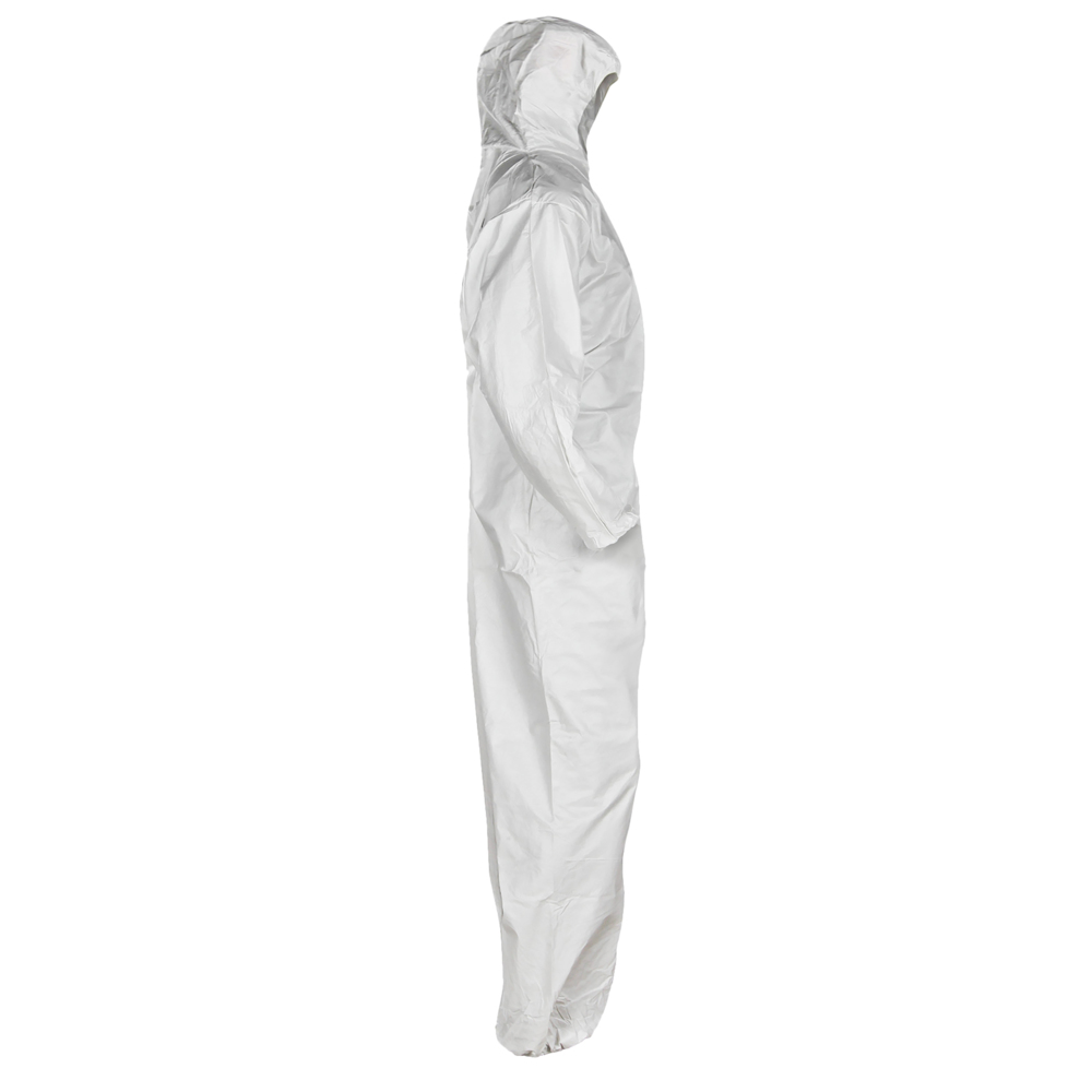 KleenGuard™ KGA300 Liquid & Particle Surface Prep & Paint Protection Coveralls (55696), Zipper Front, Elastic Wrists, Ankles & Hood , White, Reflex Design, 6XL (Qty 25) - 55696