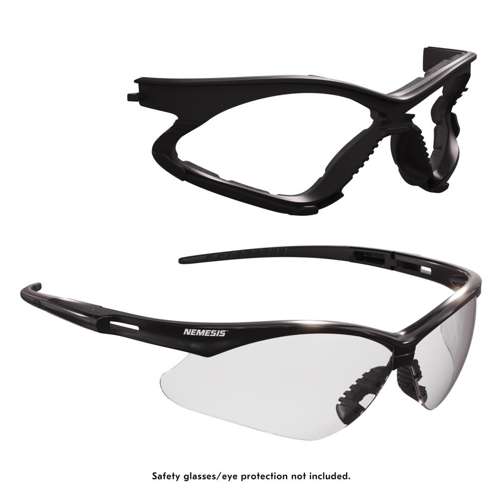 KleenGuard™ Nemesis™ Foam Gasket Attachable Eyewear Accessory (55957), Compatible with KleenGuard™ Nemesis™ Safety Glasses (Qty 24) - 55957