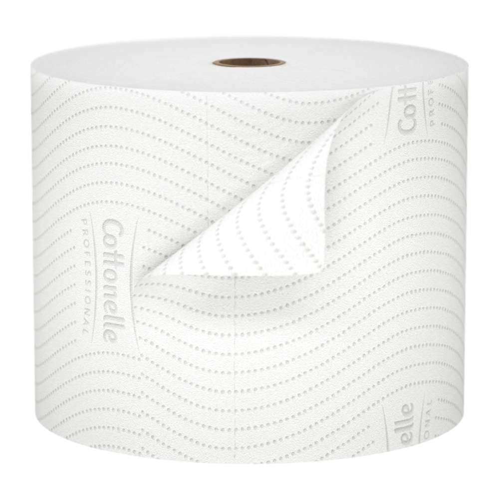 Papier hygiénique standard grande capacité Cottonelle® (53862), avec design CleanCare®, 2 épaisseurs, blanc (900 feuilles/rouleau, 36 rouleaux/caisse, 32 400 feuilles/caisse) - 53862