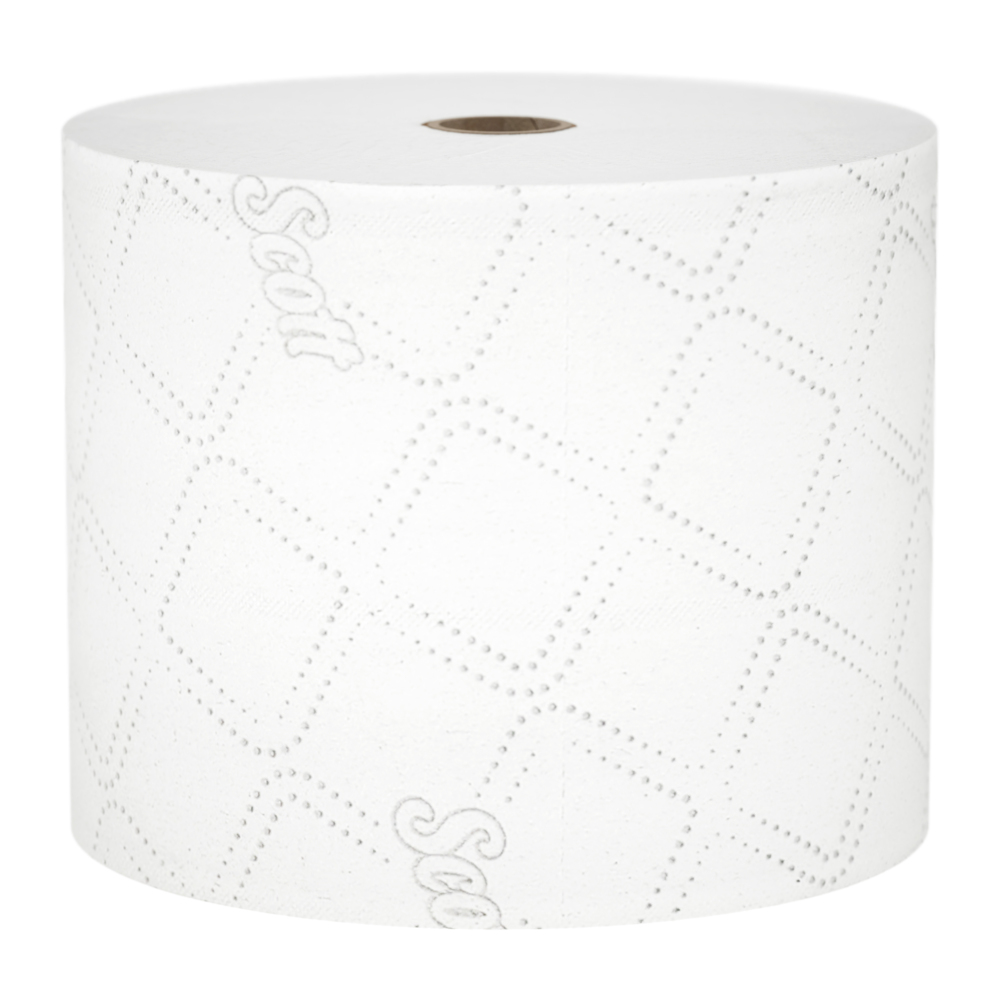 Rouleau de papier hygiénique standard grande capacité Scott® Pro™ (47305), avec design rehaussé, 2 épaisseurs, blanc (1 100 feuilles/rouleau, 36 rouleaux/caisse, 39 600 feuilles/caisse) - 47305