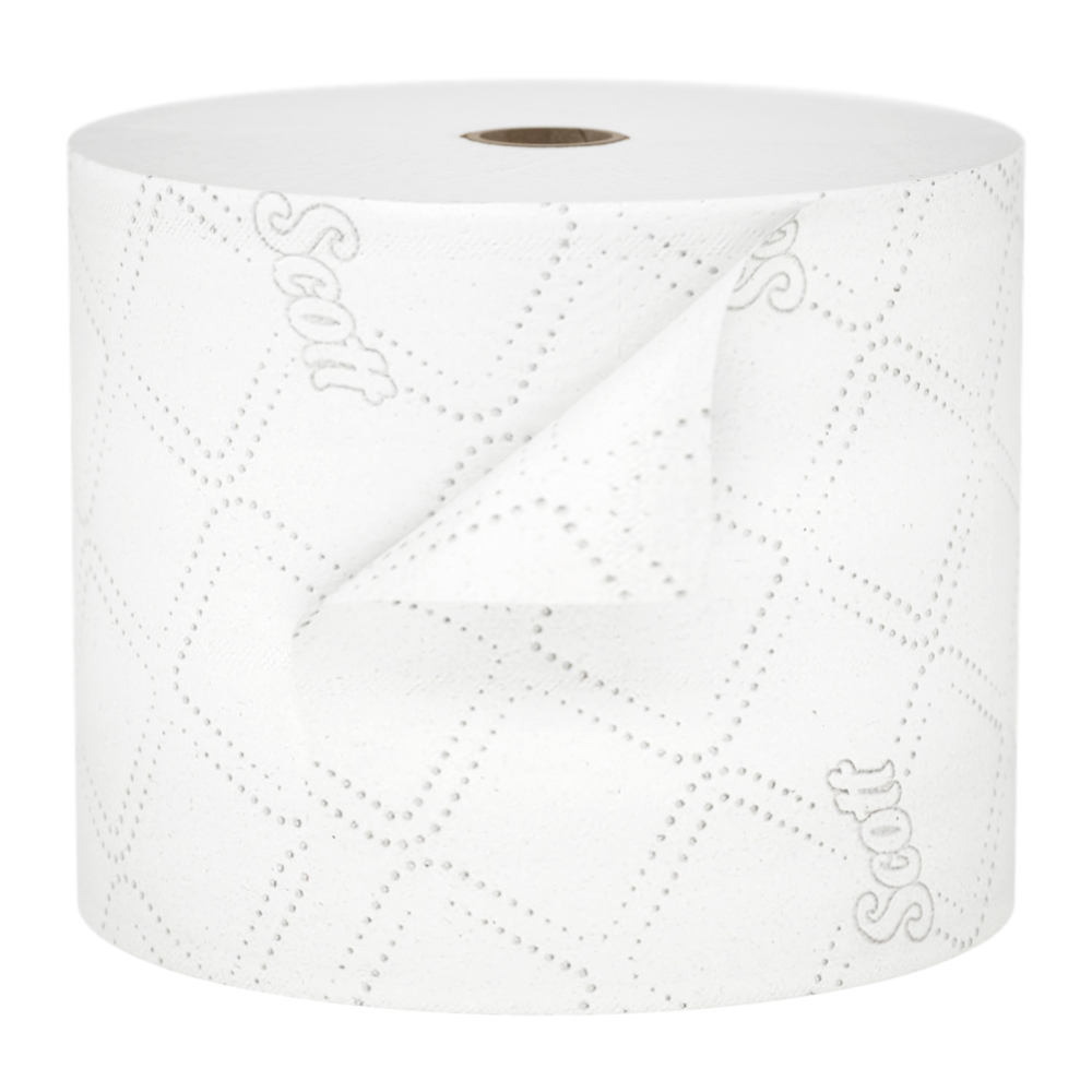 Rouleau de papier hygiénique standard grande capacité Scott® Pro™ (47305), avec design rehaussé, 2 épaisseurs, blanc (1 100 feuilles/rouleau, 36 rouleaux/caisse, 39 600 feuilles/caisse) - 47305