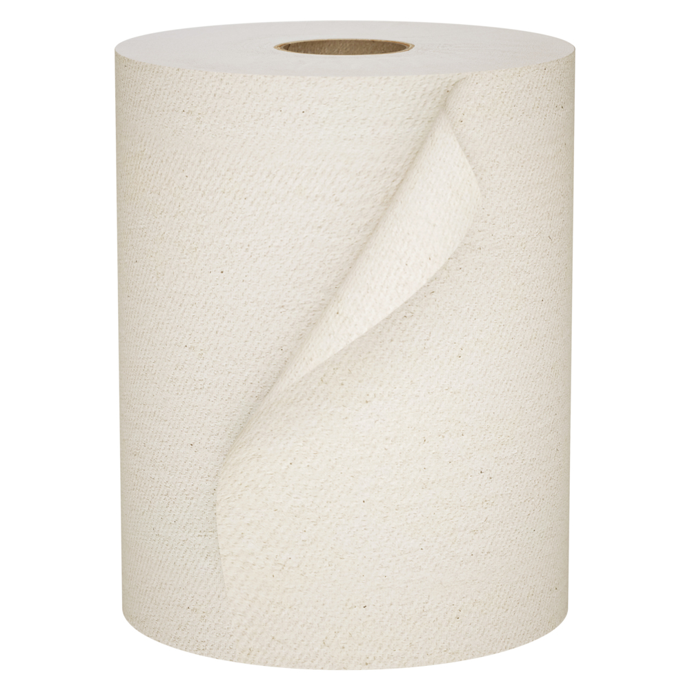 Scott® 100% Recycled Fiber Hard Roll Paper Towels (04142), with Absorbency Pockets™, 1.5" Core, Brown, (12 Rolls/Case, 800'/Roll, 9,600'/Case) - 04142