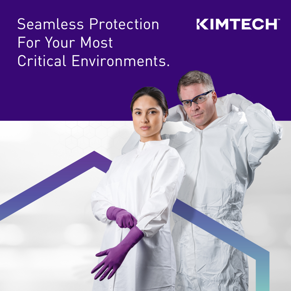 Kimtech™ Purple Nitrile™ Exam Gloves (55081), 5.9 Mil, Ambidextrous, 9.5", S (100 Gloves/Box, 10 Boxes/Case, 1,000 Gloves/Case) - 55081