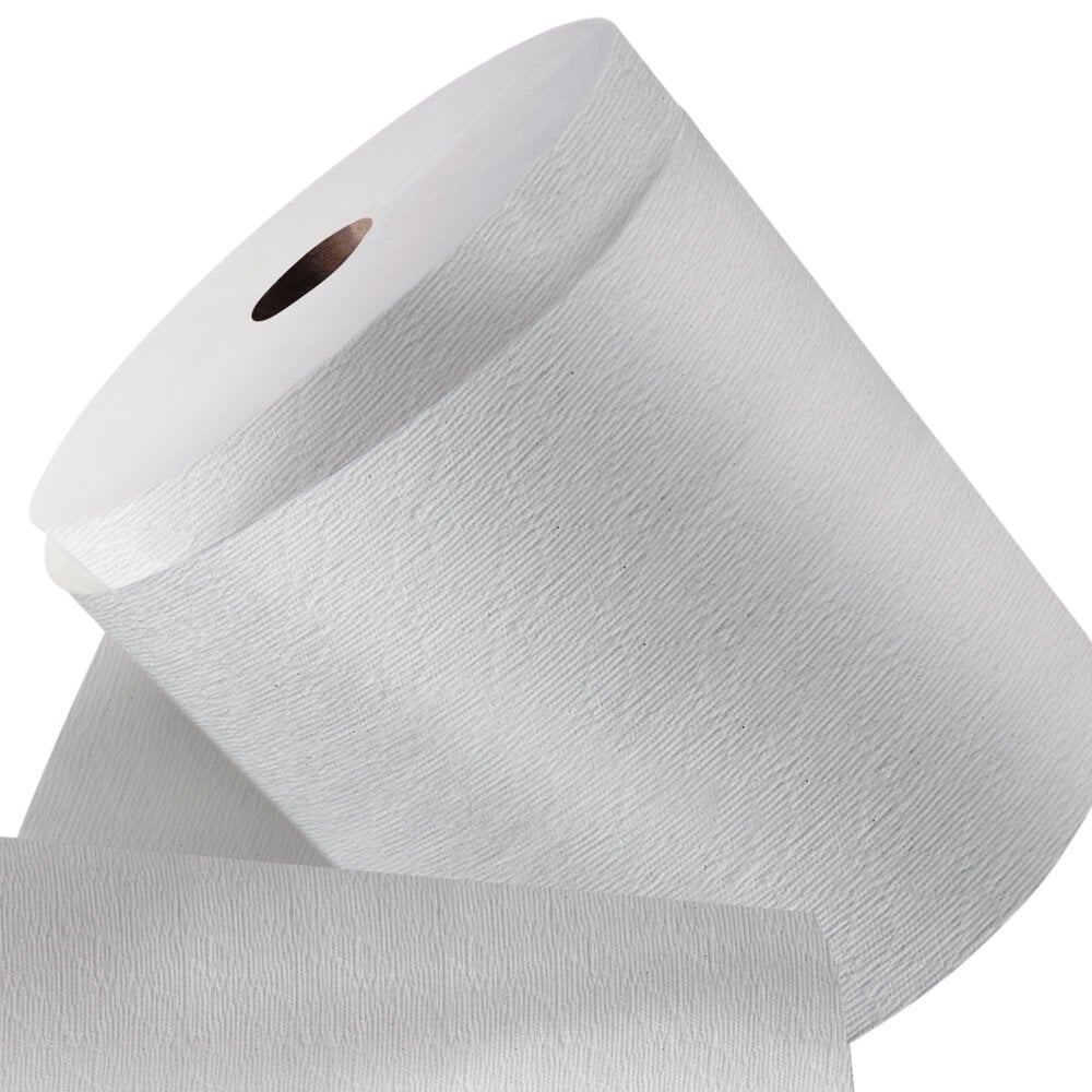 Essuie-mains en rouleau Kleenex® (50606) avec technologie Premium Absorbency Pockets™, mandrin de 4,45 cm (1,75 po), blancs (600 pi/rouleau, 6 rouleaux/caisse, 3 600 pi/caisse) - 50606