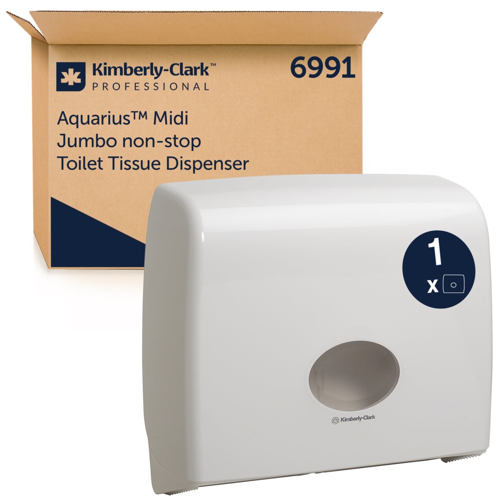 Aquarius™ Jumbo Nonstop-Spender für Toilettenpapier 6991 – Weiß - 6991