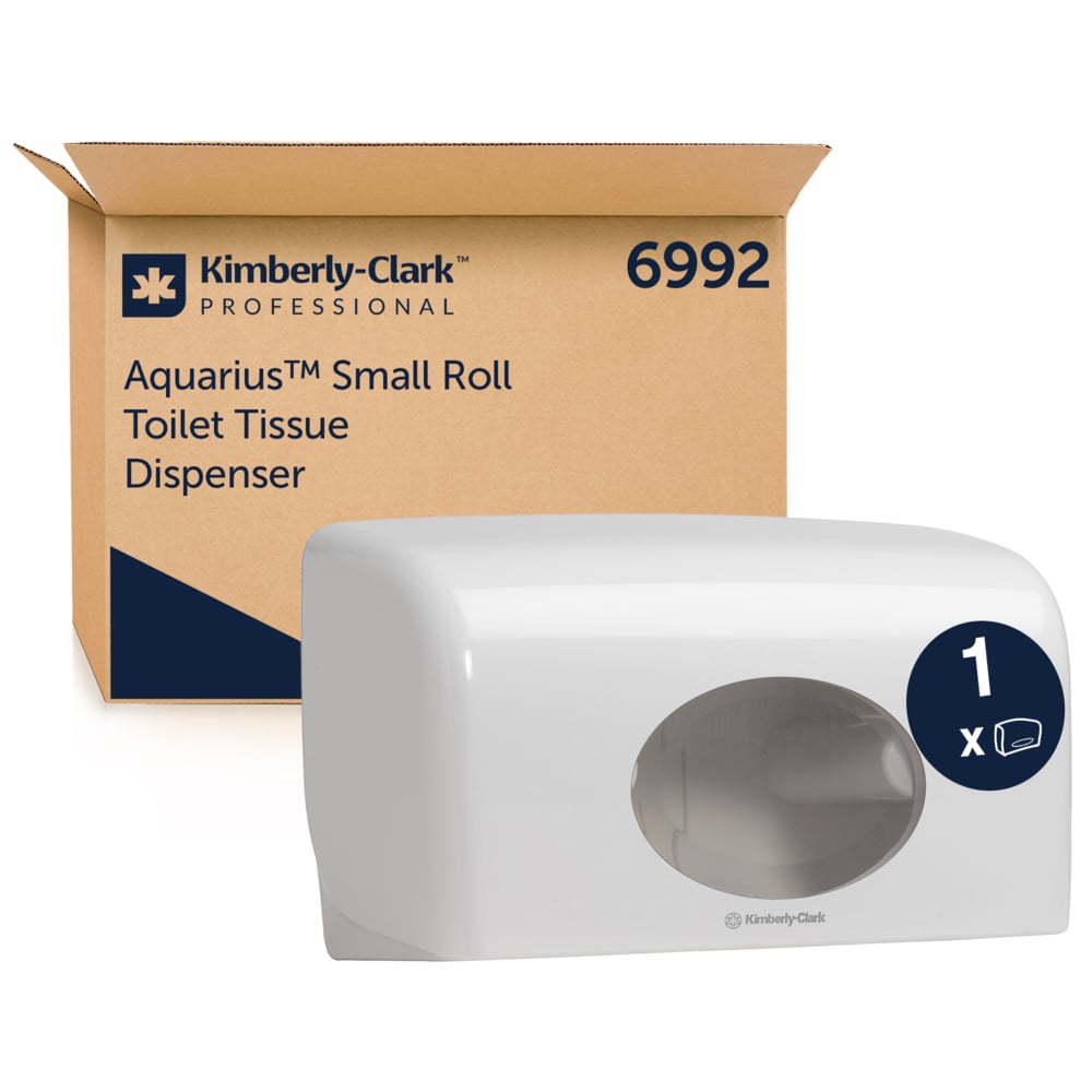 Aquarius™ Toilettenpapierspender für Kleinrollen 6992 – Weiß - 6992