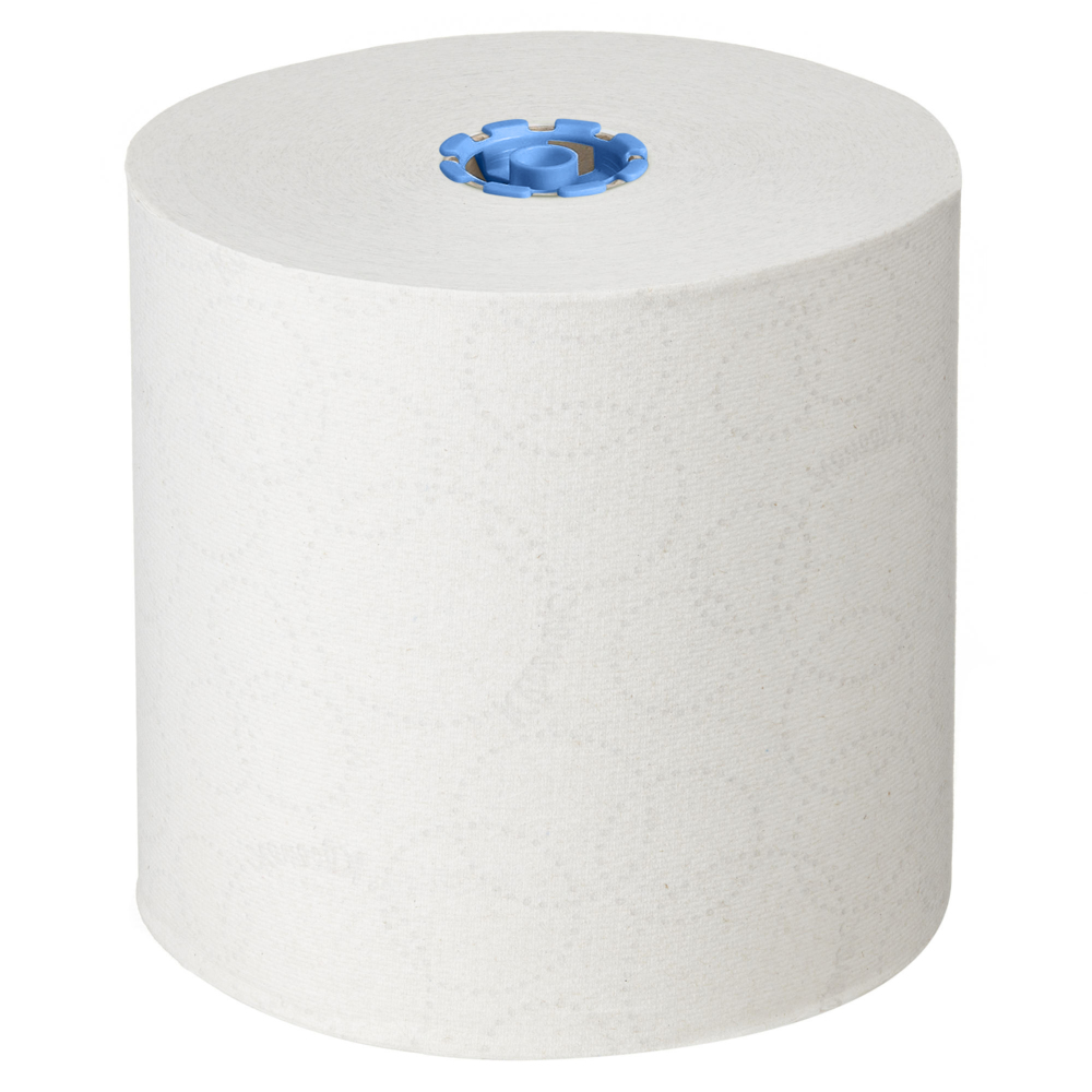 Kleenex® Papierhandtücher auf Rollen, 6646 – E-Roll-Großrolle für Handtücher – 6 x 250 m weiße Papierhandtuchrollen (insg. 1.500 m) - 6646